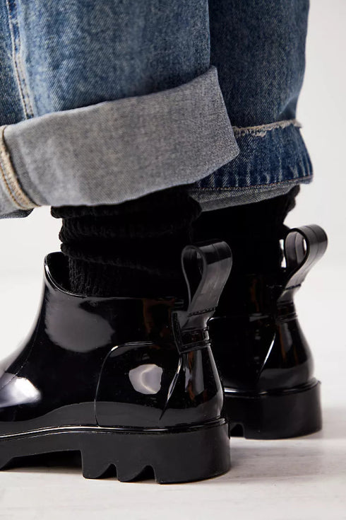 High Street Rain Boots - Free People - Black