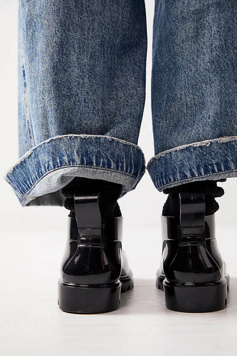 High Street Rain Boots - Free People - Black