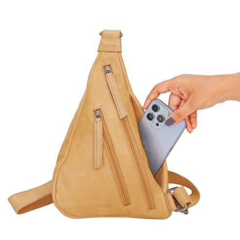 Hippie Sling Bag Small - Latico - Camel