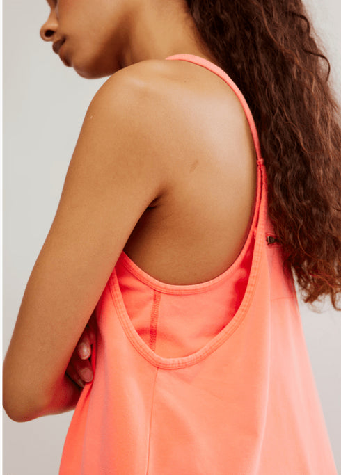 Hot Shot Mini Dress by Free People Movement - FP Movement - Neon Coral