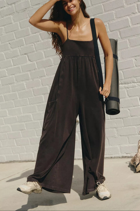 Hot Shot Strappy Onesie - Fp Movement - Free People Movement - Black