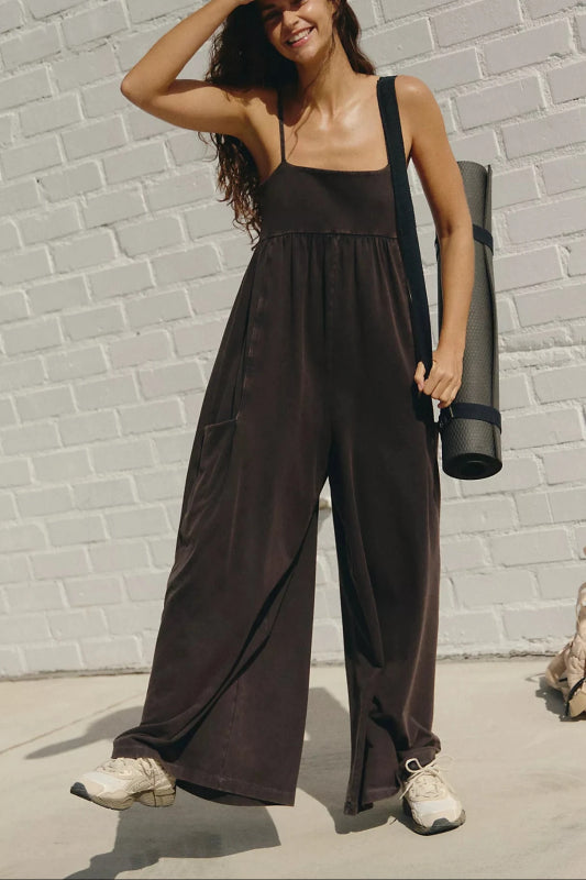 Hot Shot Strappy Onesie - Fp Movement - Free People Movement - Black