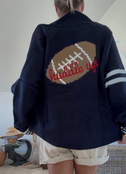 Huddle Up Football Varsity Cardigan