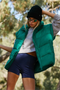 In A Bubble Puffer Vest - FP Movement - FP Movement - Green Glow