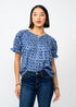 Iris Smocked Neck Top - Ivy Jane - Blue