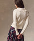 Ivy Cable Knit Polo - Marine Layer - Ivory