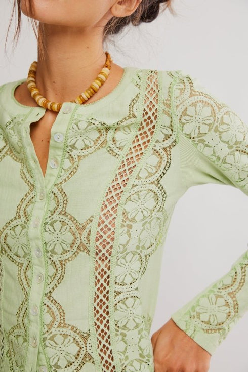 Jae Knit Long Sleeve - Free People - Fresh Green