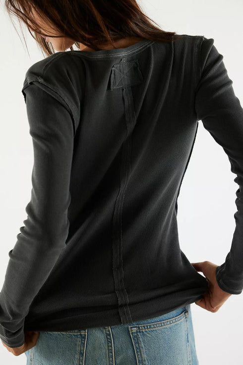 Jamie Henley Top - We The Free - We The Free by Free People - Black