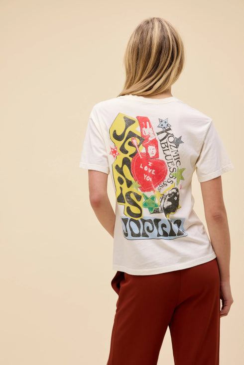 Janis Joplin Scrapbook Art Boyfriend Tee - Daydreamer - stoneVintage