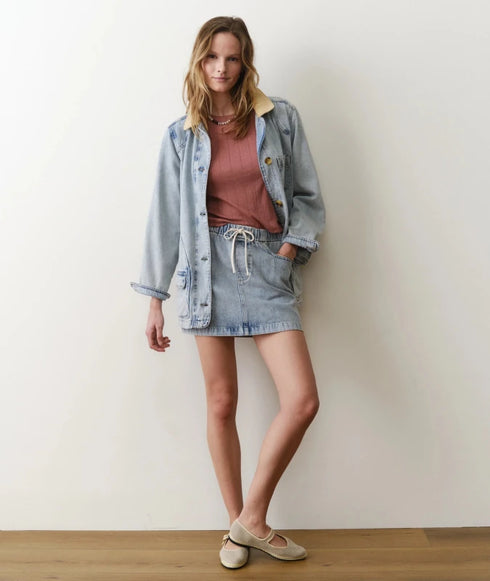 Jasmine Denim Mini Skirt - Marine Layer - Light Wash