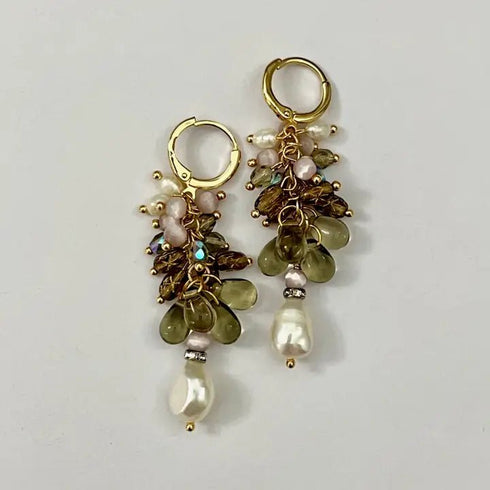 Joan Earrings - Sandrine France Studio - Rice Pearl