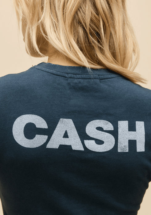 Johnny Cash Silhouette Vintage Tee - Daydreamer - Vintage Black