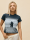 Johnny Cash Silhouette Vintage Tee - Daydreamer - Vintage Black