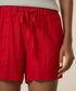 Katana High Rise Linen Drawstring Short - KUT - Tomato