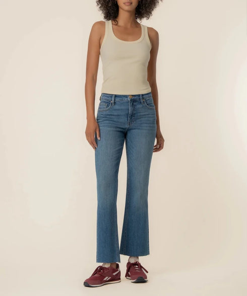 Kelsey High Rise Fab Ab Ankle Flare - KUT - Wonderful