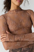 Lady Lux Layering Top - Free People - Chocolate Malt