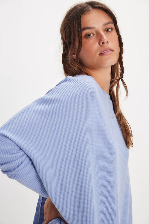 Latte Blues Solid Thermal - We The Free - Free People - Dawn Breeze