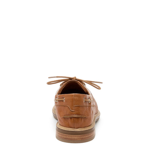 Lenny Fox Leather Boat Shoe - Kelsi Dagger - Saddle Brown
