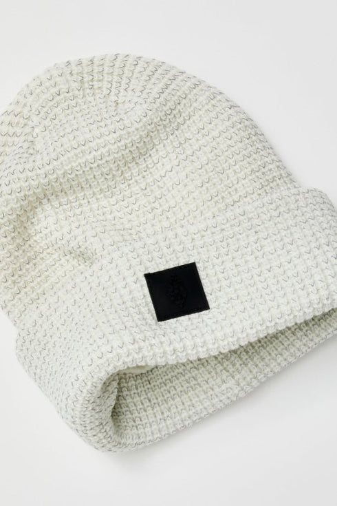 Let's Race Fleece Lined Recycled Yarn Beanie - FP Movement - Ivory