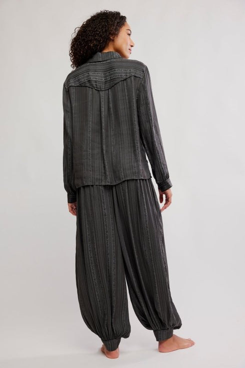 Lets Sleep In Set - Free People - Washed Black