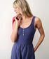 Lexi Rib Split Dress - Marine Layer - Navy