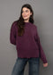 Lilla Long Sleeve Crew - RD Style - Grape Wine