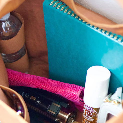 Lindsey Leather Tote Bag - Latico - Cognac