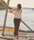 Linen Drawstring Pant - Marine Layer - Chocolate