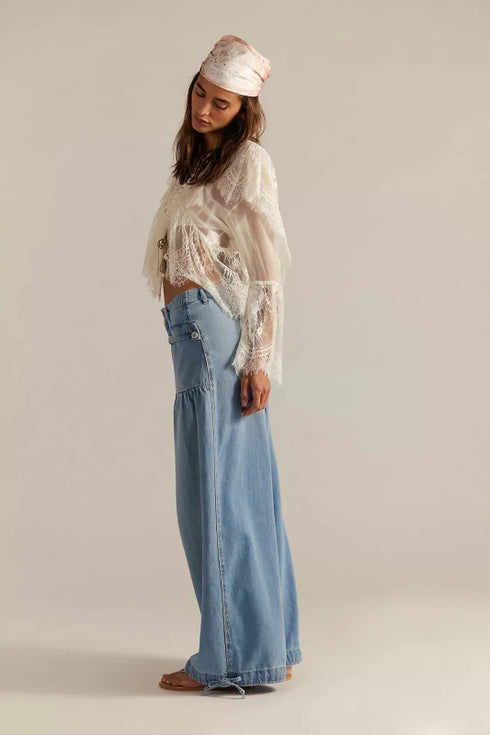 Lotus Balloon Jean - We The Free - We The Free by Free People - Bijou Blue