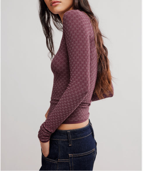 Love Letter Long Sleeve - Free People - Vintage Grape
