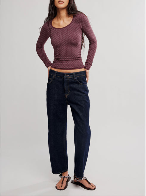 Love Letter Long Sleeve - Free People - Vintage Grape