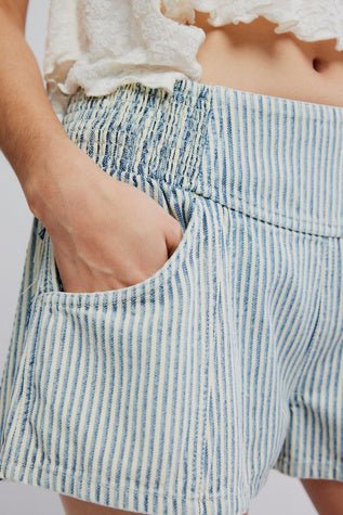 Luna Railroad Short - We The Free - We The Free by Free People - Horizon Stripe
