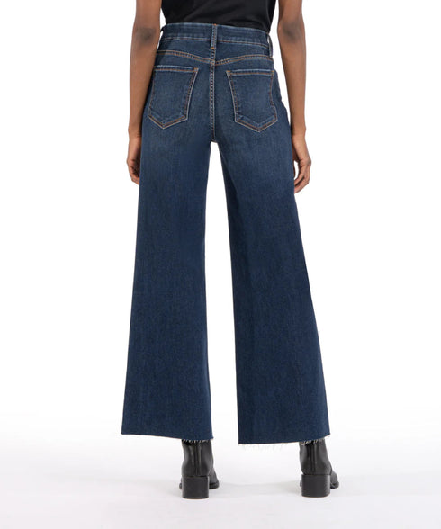 Meg High Rise Fab Ab Wide Leg - Kut - Exhibited W/ Dark Wash