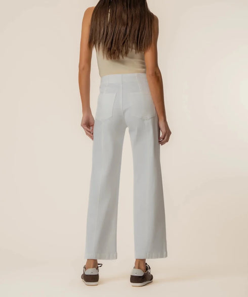 Meg High Rise Wide Leg with Welt Pocket - KUT - White