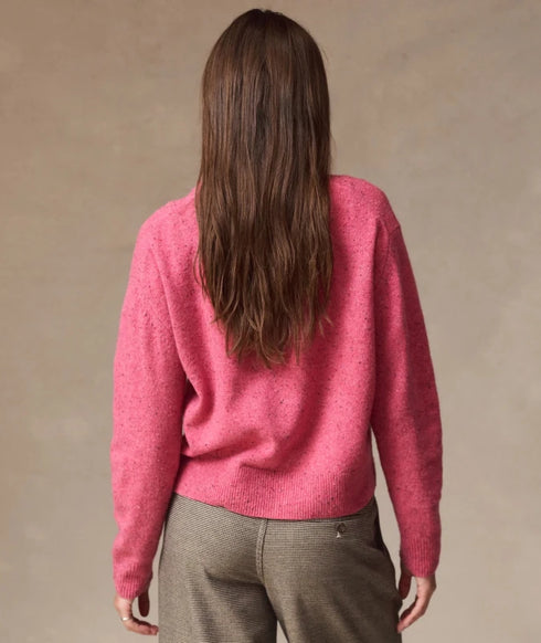 Merino Crewneck Sweater - Marine Layer - Hot Pink