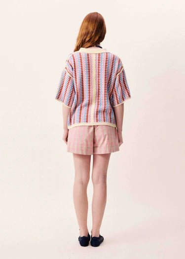 Missy Crochet Polo Buton - Up - FRNCH - Violet