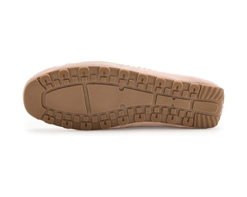 Misty Suede Moccasin - Free People - Pearl Blush Suede