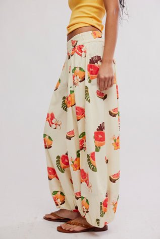 Moonflower Printed Pull - on Balloon Pant - Free People - Funky Fruits