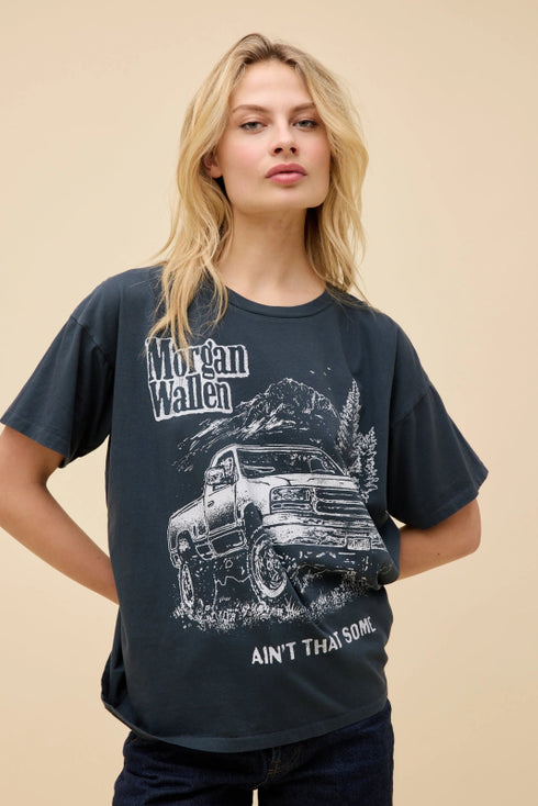 Morgan Wallen Ain't That Some Merch Tee - Daydreamer - Vintage Black