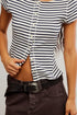 Most Wanted Striped Cardi - Free People - Black & White