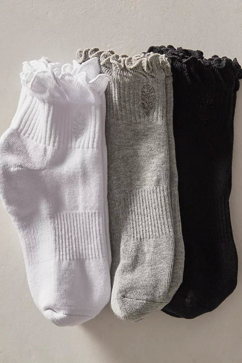 Movement Classic Ruffle Socks - Free People - Grey