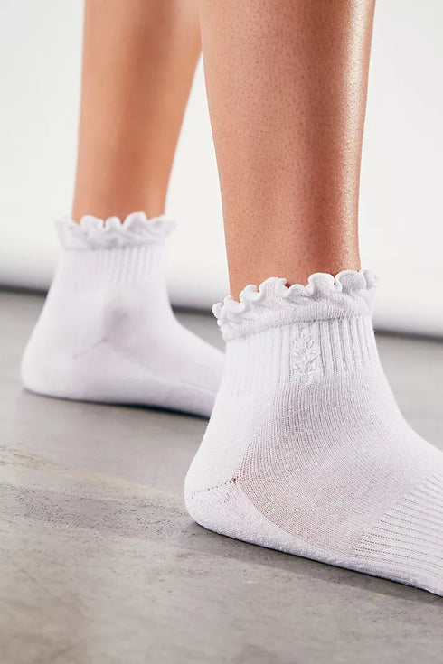 Movement Classic Ruffle Socks - Free People - White