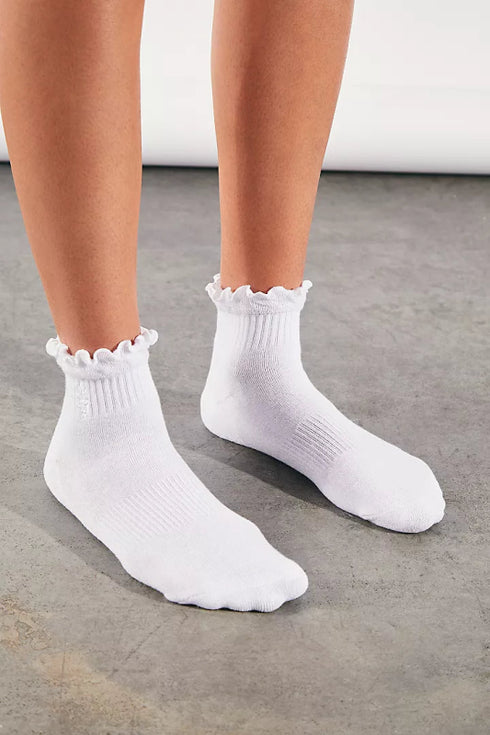 Movement Classic Ruffle Socks - Free People - White