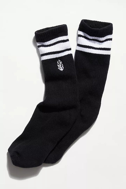 Movement Logo Stripe Tube Socks - Free People - Black