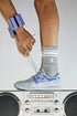 Movement Logo Stripe Tube Socks - Free People - Heather Grey