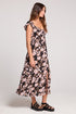 Nandi Maxi Dress - Saltwater Luxe - Black and Pink Floral