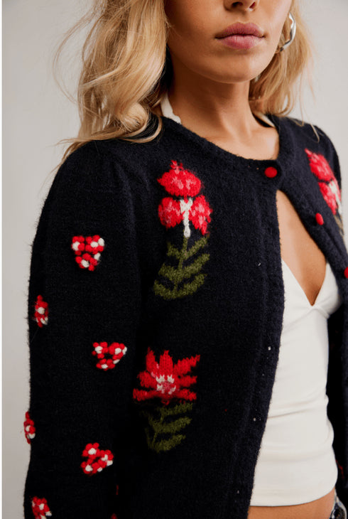 Nonna Sweater - Free People - Midnight Bloom Combo