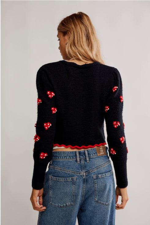 Nonna Sweater - Free People - Midnight Bloom Combo