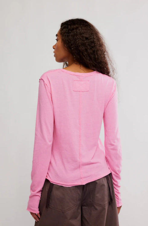 Nova Long Sleeve - We The Free - We The Free by Free People - Pink Carnation