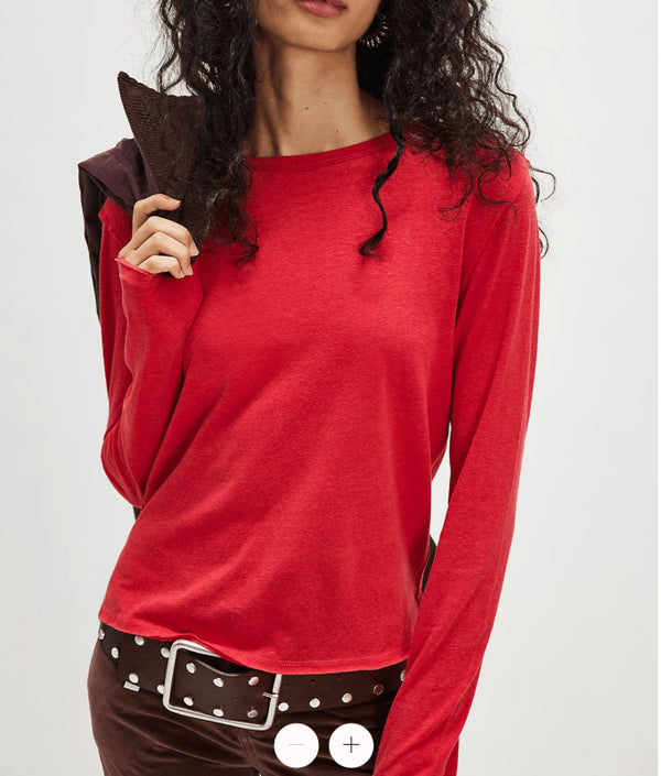 Nova Long Sleeve - We The Free - We The Free by Free People - Rococo Red